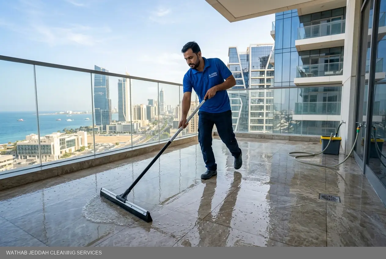 تنظيف شرفات ومداخل بجدة