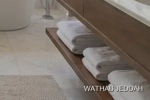 Wathab Jeddah team performing Bathroom Cleaning in Al Hamra, Jeddah