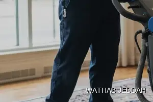Wathab Jeddah team performing Carpet Cleaning in Al Basateen, Jeddah