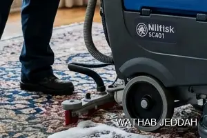 Wathab Jeddah team performing Carpet Cleaning in Al Falah, Jeddah