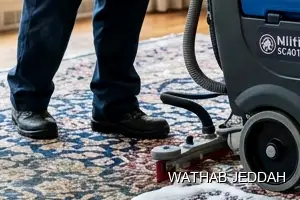 Wathab Jeddah team performing Carpet Cleaning in Al Murjan, Jeddah