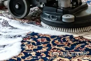 Wathab Jeddah team performing Carpet Cleaning in Al Riyadh, Jeddah