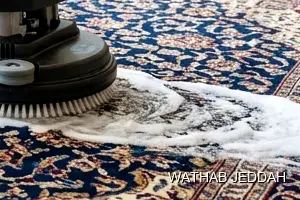 Wathab Jeddah team performing Carpet Cleaning in Al Samer, Jeddah