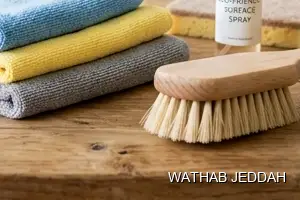 Wathab Jeddah team performing Ceramic & Porcelain Cleaning in South Obhur, Jeddah