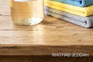 Wathab Jeddah team performing Curtain Cleaning in Al Balad, Jeddah