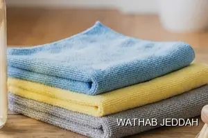 Wathab Jeddah team performing Curtain Cleaning in Al Waziriyah, Jeddah