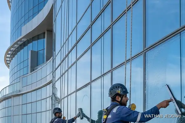 Glass Facade Cleaning in Al Asalah, Jeddah - Wathab Jeddah Cleaning Services