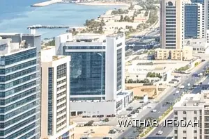 Glass Facade Cleaning results after completion in Al Asalah, Jeddah