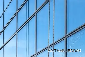 Glass Facade Cleaning results after completion in Al Balad, Jeddah