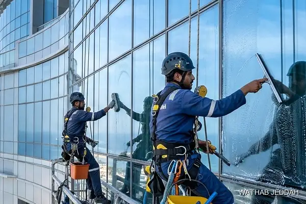 Glass Facade Cleaning in Al Harazat