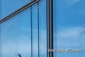 Wathab Jeddah team performing Glass Facade Cleaning in Al Kandarah, Jeddah
