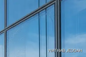 Glass Facade Cleaning results after completion in Al Nazlah Al Sharqiyah, Jeddah