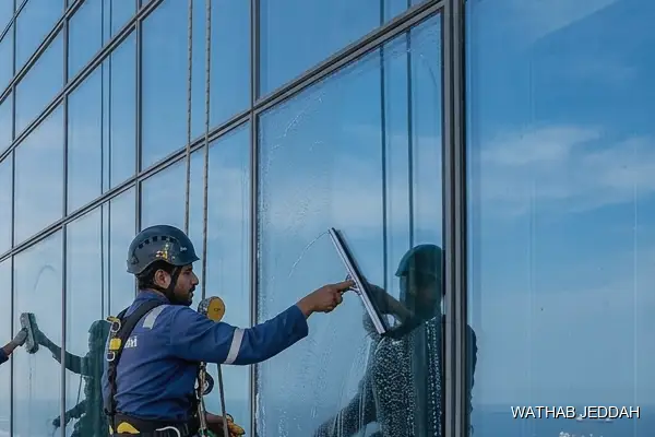 Glass Facade Cleaning in Al Rayan - Wathab Jeddah Cleaning