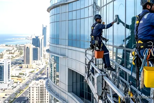 Glass Facade Cleaning in Al Riyadh - Wathab Jeddah