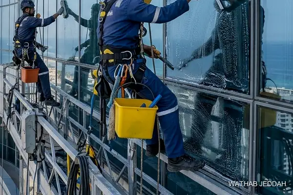 Glass Facade Cleaning in Al Sabeel - Wathab Jeddah Cleaning