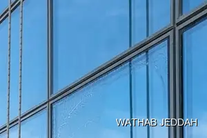 Glass Facade Cleaning results after completion in Al Shiraa, Jeddah