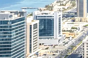 Glass Facade Cleaning results after completion in Al Yaqut, Jeddah