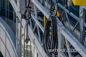 Glass Facade Cleaning results after completion in Bani Malik, Jeddah