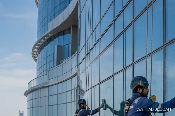 Glass Facade Cleaning in Mushrifah - Wathab Jeddah