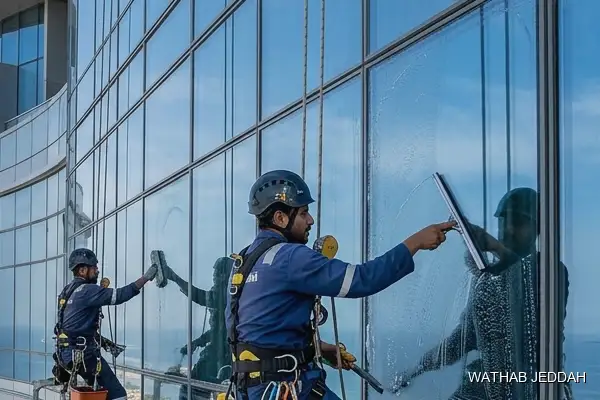 Glass Facade Cleaning in Taybah - Wathab Jeddah