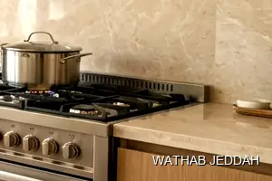 Wathab Jeddah team performing Kitchen Cleaning in Al Amwaj, Jeddah