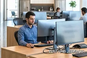 Wathab Jeddah team performing Office Cleaning in Al Khalij, Jeddah