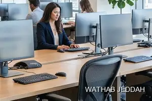 Wathab Jeddah team performing Office Cleaning in Al Nazlah Al Sharqiyah, Jeddah