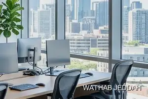 Wathab Jeddah team performing Office Cleaning in Al Nuzha, Jeddah