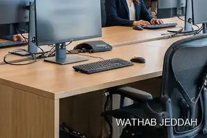 Wathab Jeddah team performing Office Cleaning in Ghulail, Jeddah