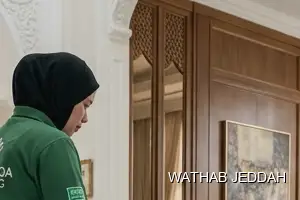 Wathab Jeddah team performing Palace Cleaning in Al Sanabil, Jeddah