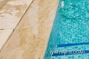 Wathab Jeddah team performing Swimming Pool Cleaning in North Obhur, Jeddah