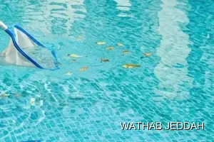 Wathab Jeddah team performing Swimming Pool Cleaning in Al Aziziyah, Jeddah