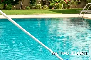 Wathab Jeddah team performing Swimming Pool Cleaning in Al Basateen, Jeddah