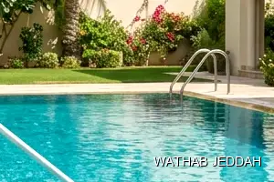 Wathab Jeddah team performing Swimming Pool Cleaning in Al Falah, Jeddah