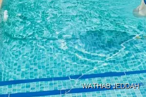 Wathab Jeddah team performing Swimming Pool Cleaning in Al Ghadeer, Jeddah