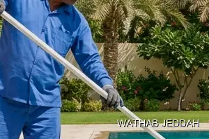 Swimming Pool Cleaning results after completion in Al Khalidiyah, Jeddah