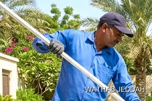 Wathab Jeddah team performing Swimming Pool Cleaning in Al Riyadh, Jeddah