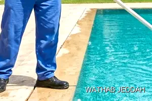 Wathab Jeddah team performing Swimming Pool Cleaning in Al Salhiyah, Jeddah