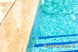 Wathab Jeddah team performing Swimming Pool Cleaning in Al Waziriyah, Jeddah
