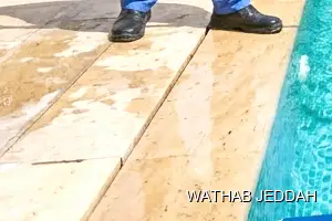 Wathab Jeddah team performing Swimming Pool Cleaning in Al Yaqut, Jeddah