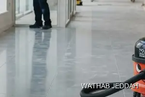 Wathab Jeddah team performing Post-Construction Cleaning in Al Amwaj, Jeddah
