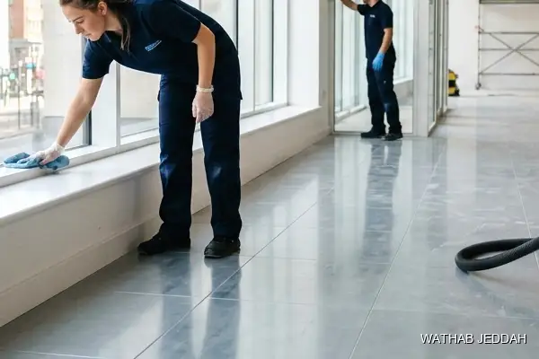 تنظيف بعد البناء في حي الأندلس بجدة — وثاب جدة لخدمات التنظيف