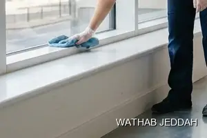 Wathab Jeddah team performing Post-Construction Cleaning in Al Bawadi, Jeddah
