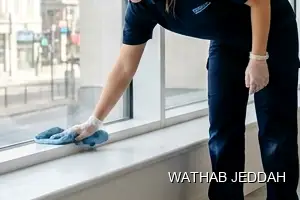 Wathab Jeddah team performing Post-Construction Cleaning in Al Manar, Jeddah