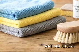 Wathab Jeddah team performing Post-Move Cleaning in Al Ajwad, Jeddah