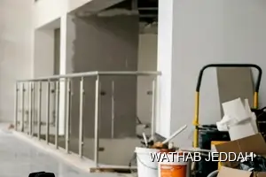 Wathab Jeddah team performing Post-Renovation Cleaning in Al Naeem, Jeddah