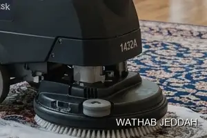 Wathab Jeddah team performing Moquette Cleaning in Al Jamiah, Jeddah