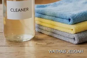 Wathab Jeddah team performing Stain & Odor Removal in Al Sanabil, Jeddah