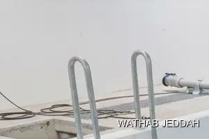 Wathab Jeddah team performing Water Tank Cleaning in Al Basateen, Jeddah