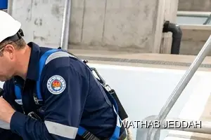 Wathab Jeddah team performing Water Tank Cleaning in Al Murjan, Jeddah